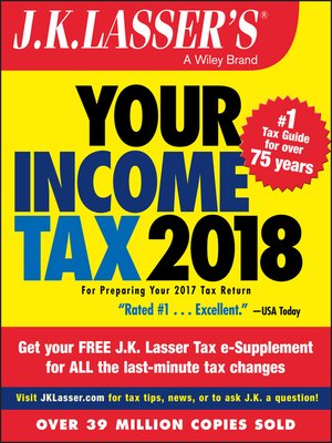 cover image of J.K. Lasser's Your Income Tax 2018